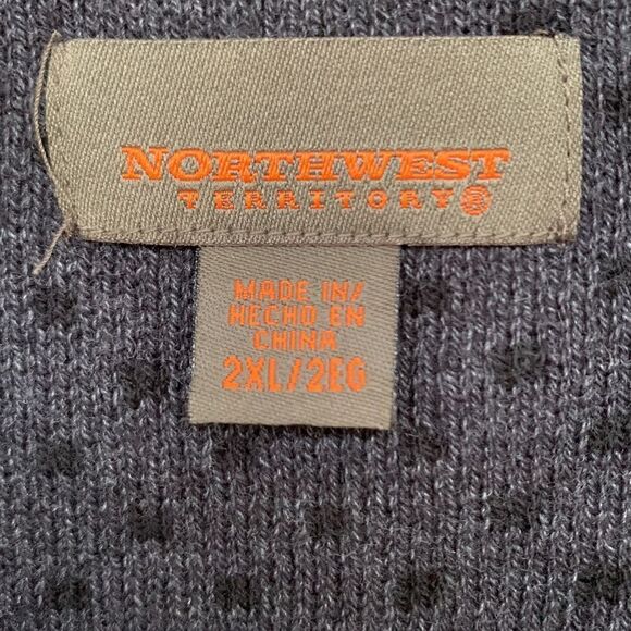 NORTHWEST Mens Fair Isle Mock Neck Sweater Size2XL - Picture 4 of 13